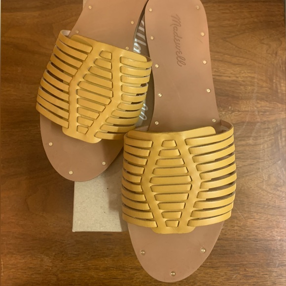 Madewell Huarache Slide Sandals NWT- size 8.5 - Picture 1 of 4
